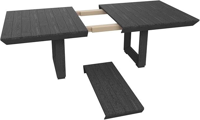 98" Wood Dining Table Extendable Kitchen Table