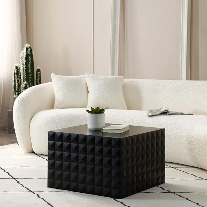 Modern Nesting Coffee Table, Square Coffee Table Set of 2