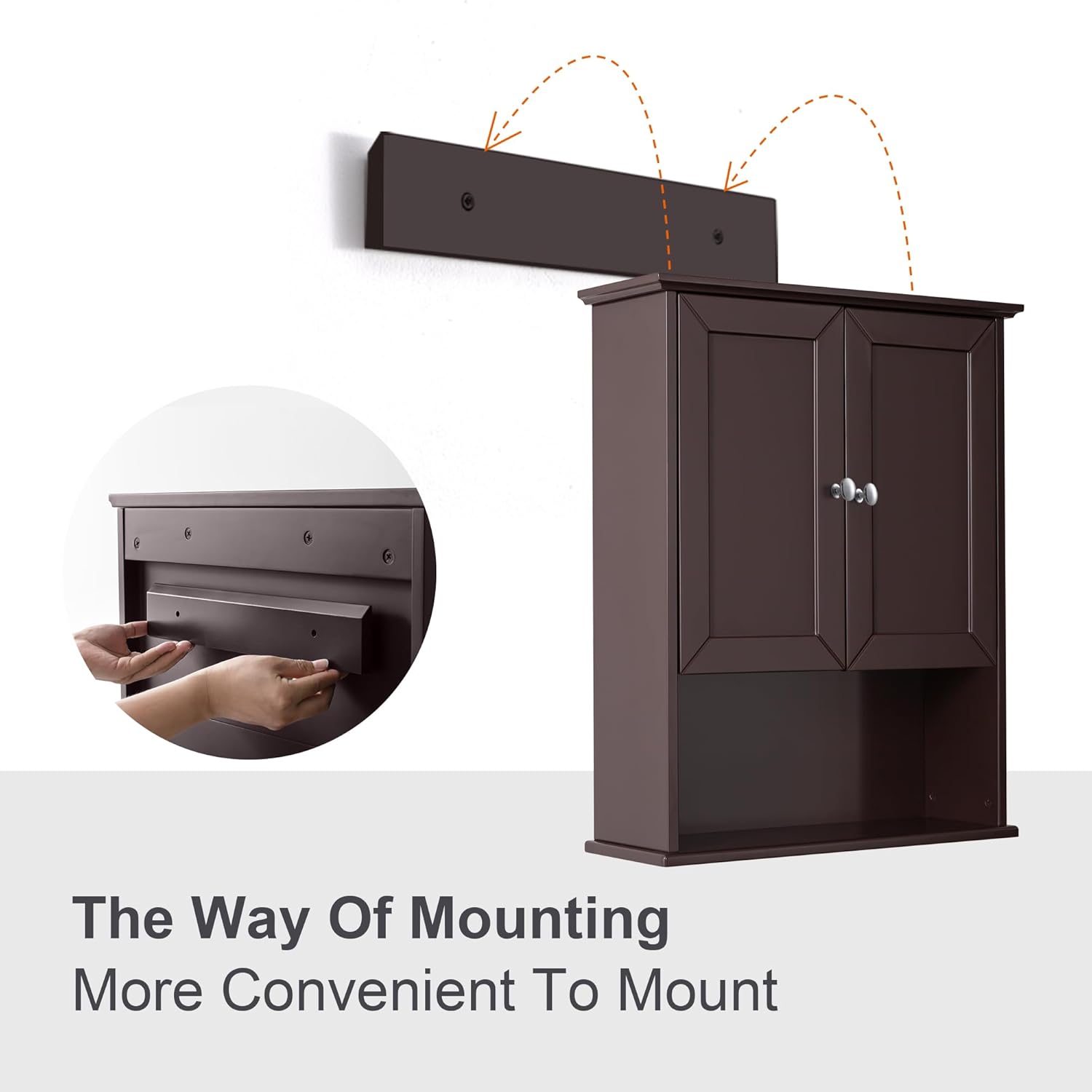 Bathroom Wall Cabinet Expresso Over Toilet Storage Cabinets 24x30 in Above Toilet Wood Medicine Cabinets