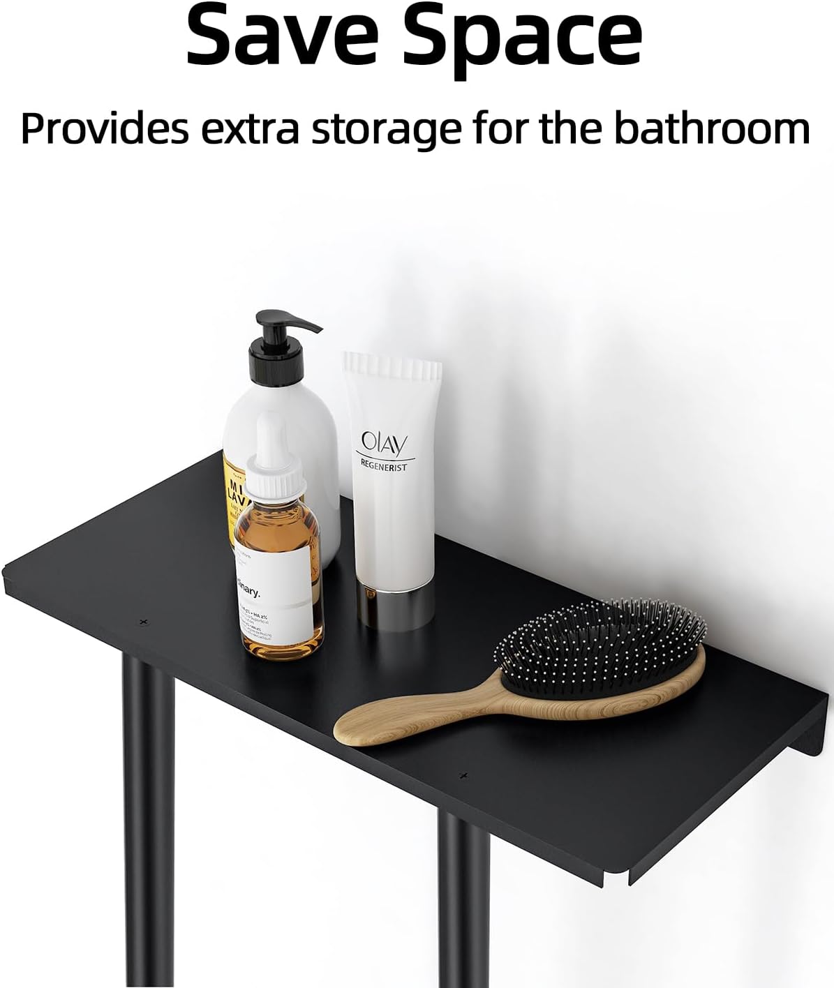 Bathroom Towel Storage Rack, Towel Racks for Bathroom Wall Mounted 30 inch with Shelf Can Holds 6 Large Towels