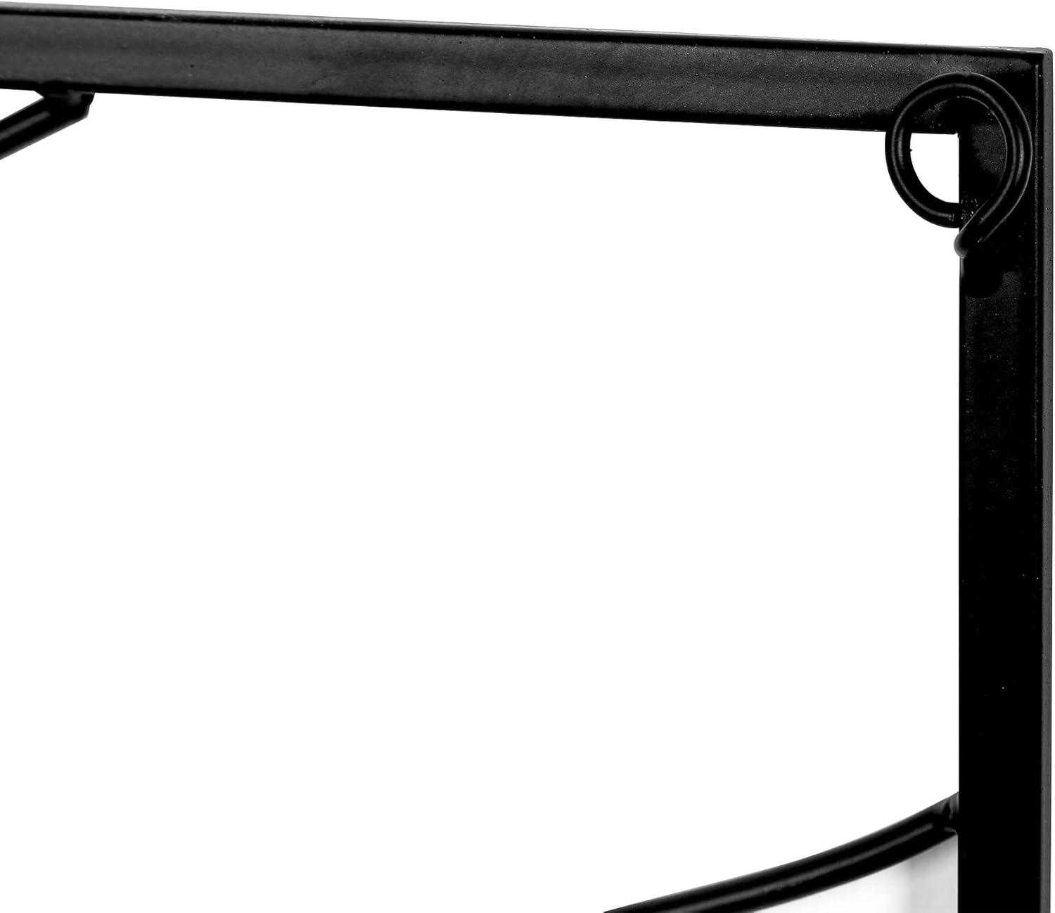 Metal Minimalist Face Wall Art Framed Abstract Wall Art, 23 x 23 inch Black Simple Line Home Hanging Wall Sculptures