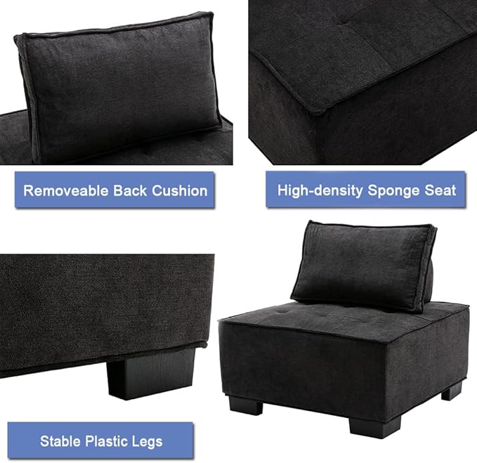 30.41" Square Modular Sectional Sofa, Free Combination Sectional Sofa