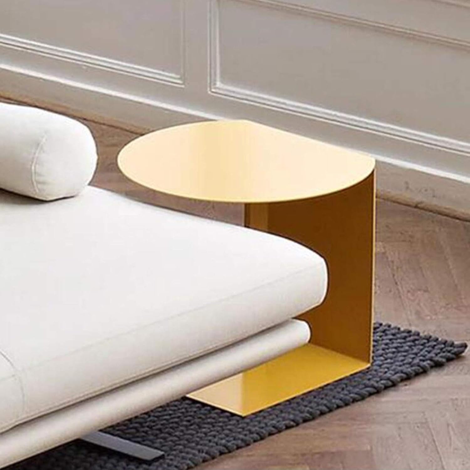 Side Table Snack Side Table, C Shaped Mobile End Table