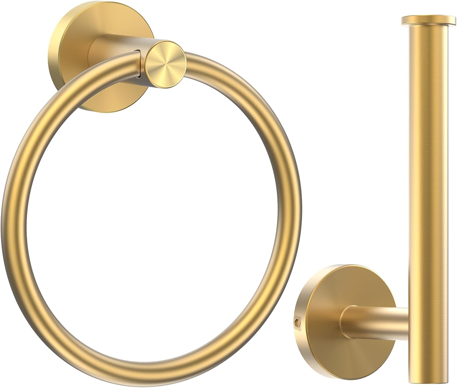 Bathroom Hardware Set, Gold 304 Stainless Steel Hand Towel Ring Bathroom Accessories Set