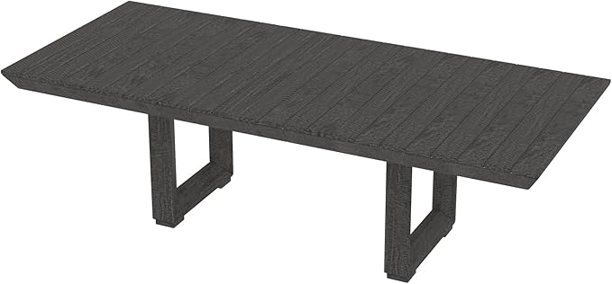 98" Wood Dining Table Extendable Kitchen Table