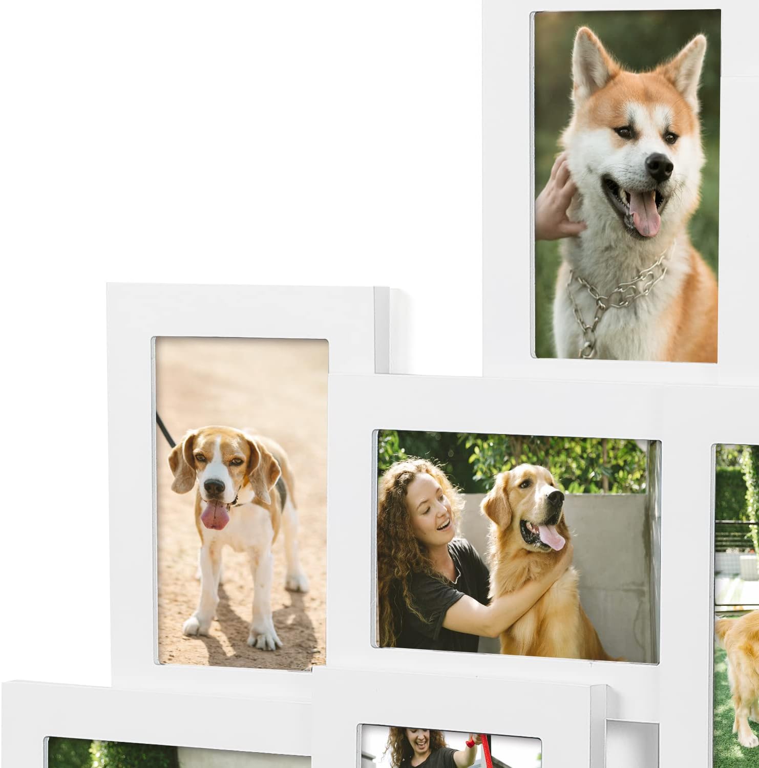 Decorative Handcrafted Wood Wall Hanging Collage Picture Frame