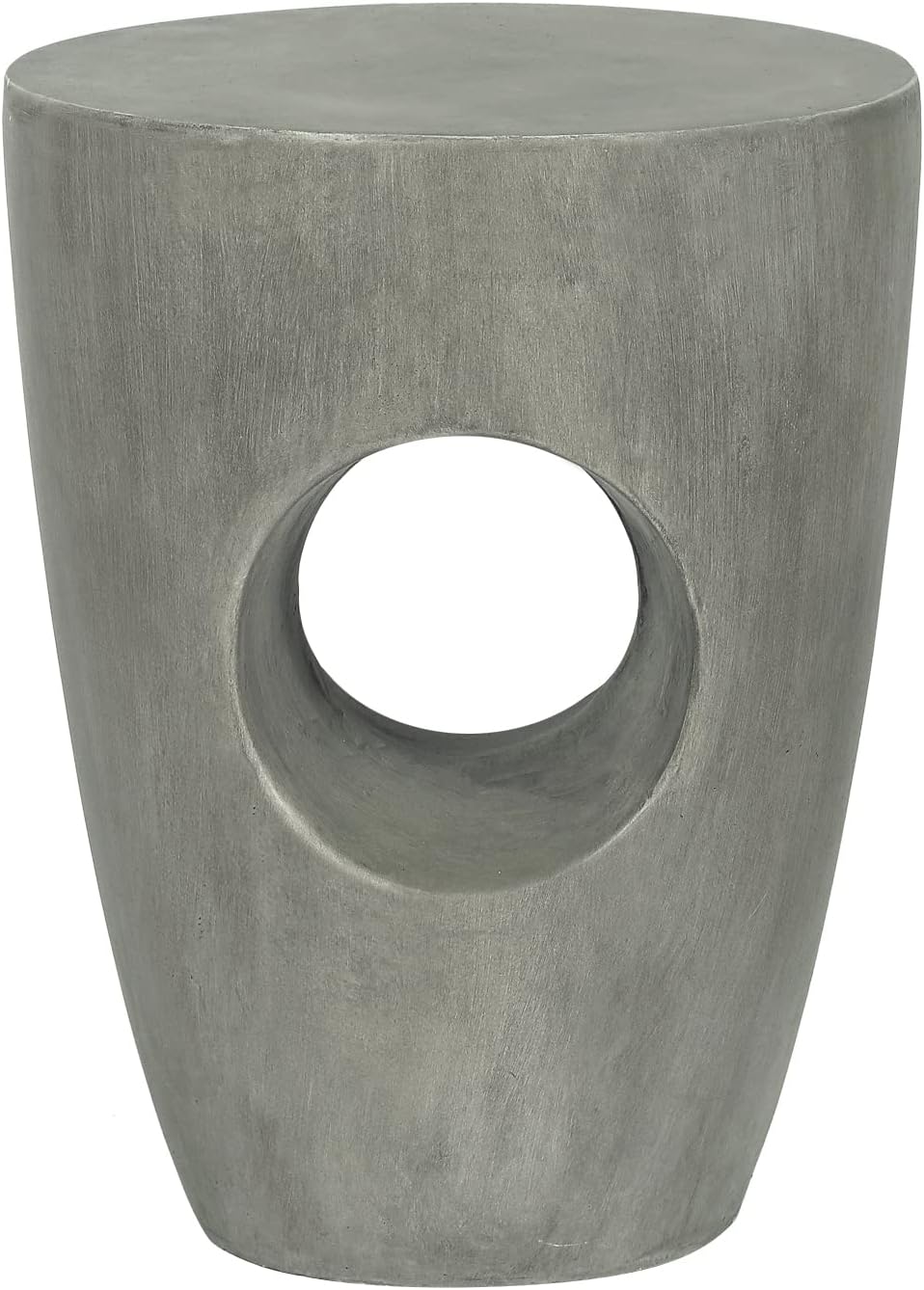 18.11" H Concrete Side Table for Outdoor, Modern Accent End Coffee Table Drink Table Nightstand