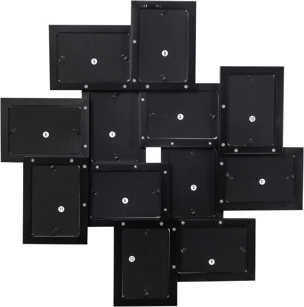 Decorative Handcrafted Wood Wall Hanging Collage Picture Frame