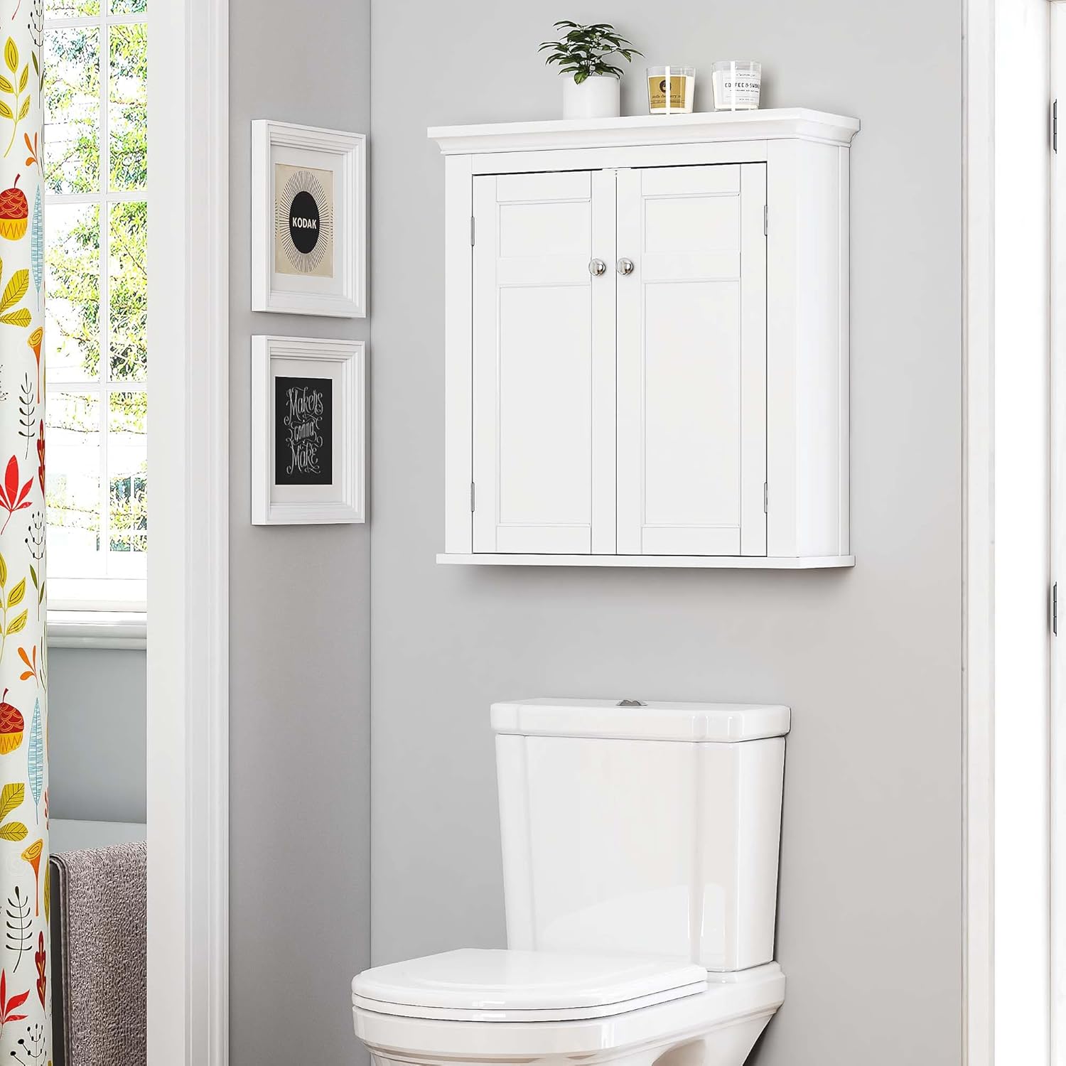Bathroom Cabinet Wall Mounted, Hanging Bathroom Storage Cabinet Over Toilet