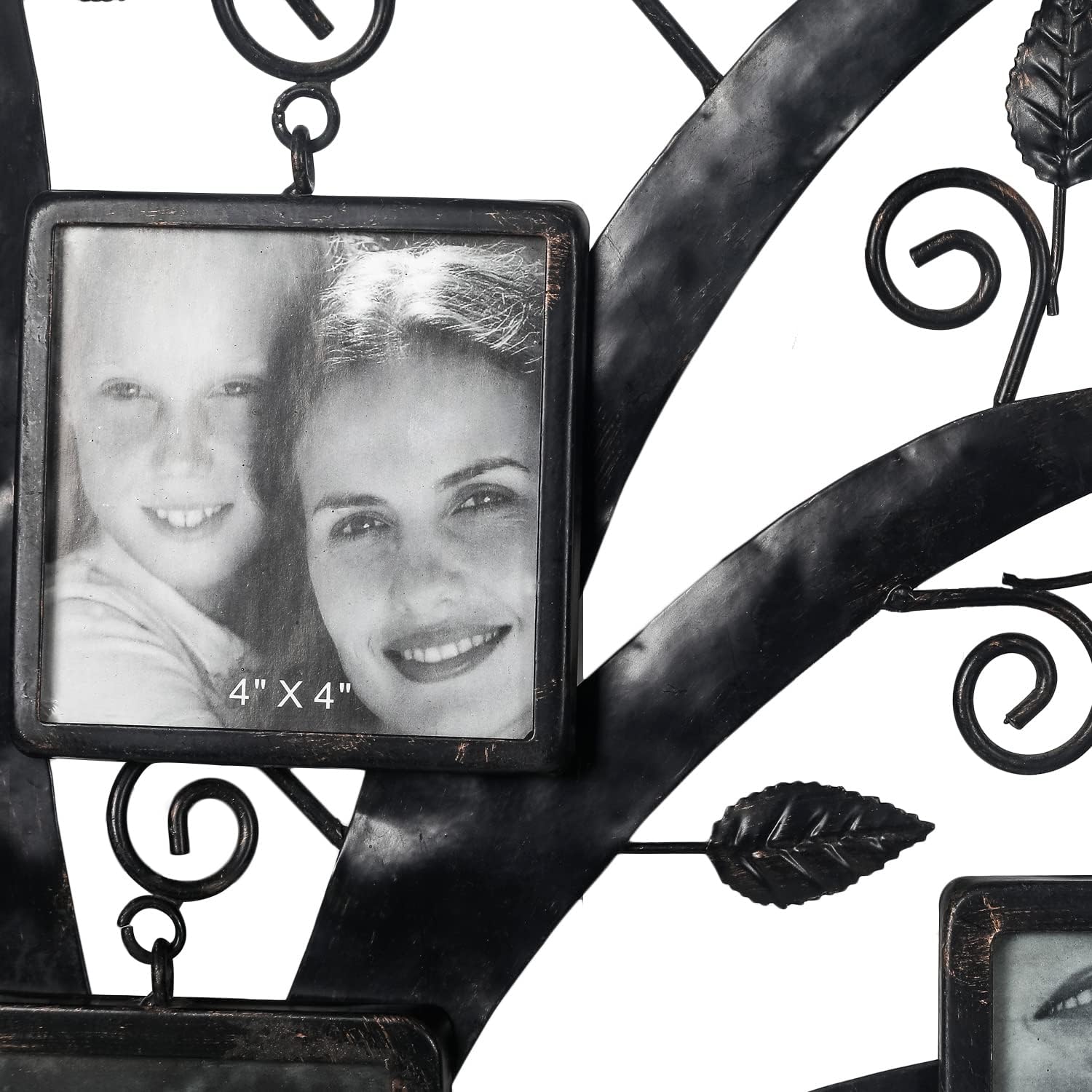 Decorative Metal Wall Hanging Collage Picture Frame with 9 Openings