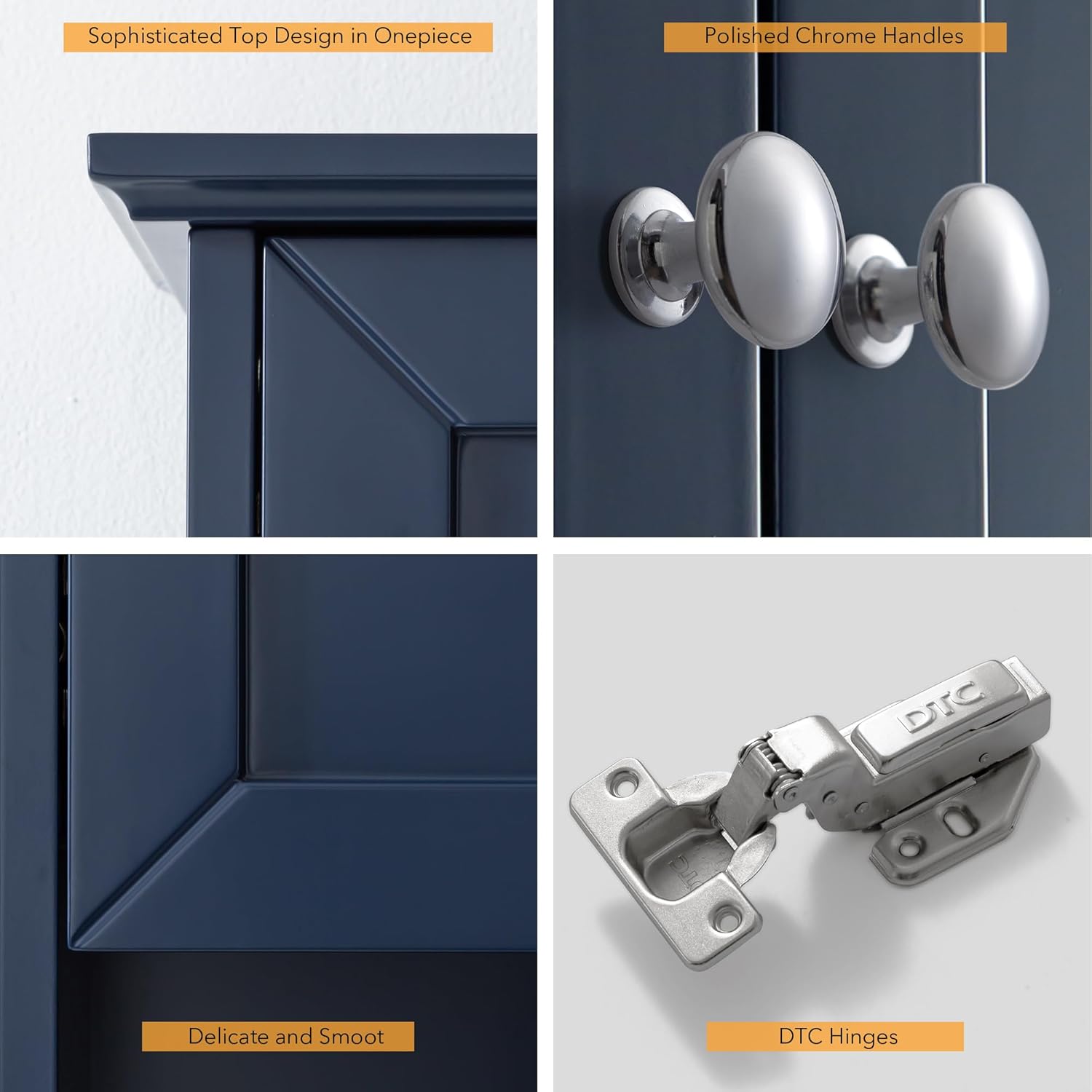 Bathroom Wall Cabinet Navy Blue Over Toilet Storage Cabinets 24x30 in Above Toilet Wood Medicine Cabinets