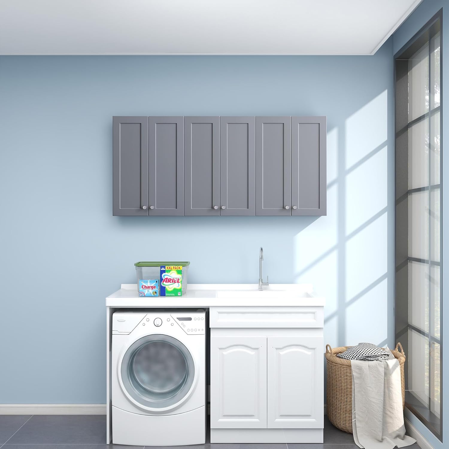 Bathroom Wall Cabinet, Over The Toilet Storage Cabinet, 19 x 27 inch Medicine Cabinet with Adjustable Shelves