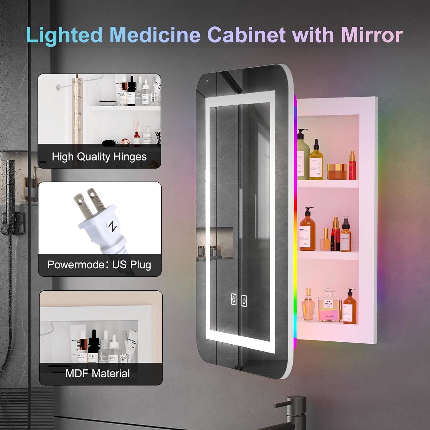 Recessed Medicine Cabinets for Bathroom Medicine Cabinet with Mirror