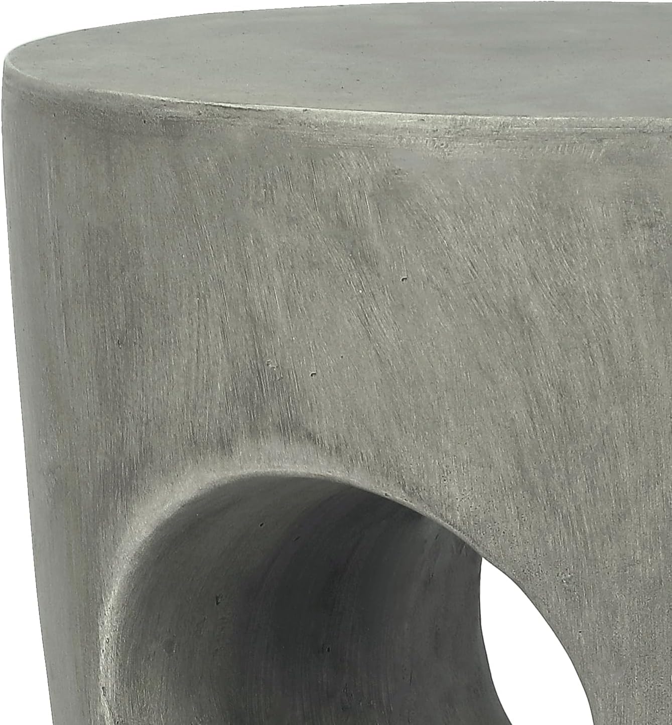 18.11" H Concrete Side Table for Outdoor, Modern Accent End Coffee Table Drink Table Nightstand