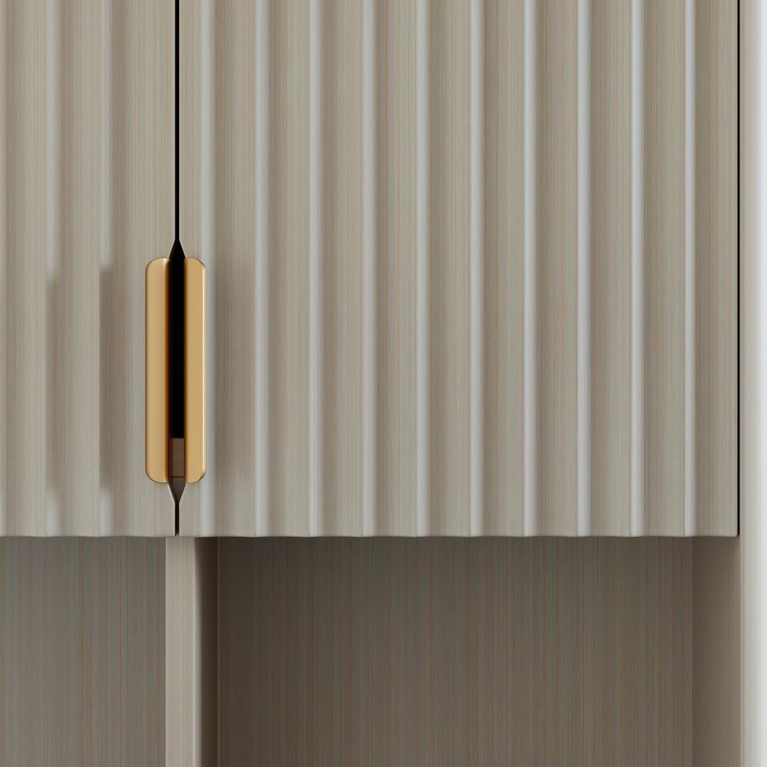 Fluted Bathroom Wall Cabinet Over The Toilet Storage, 23"x 29" Medicine Cabinet with Adjustable Shelf