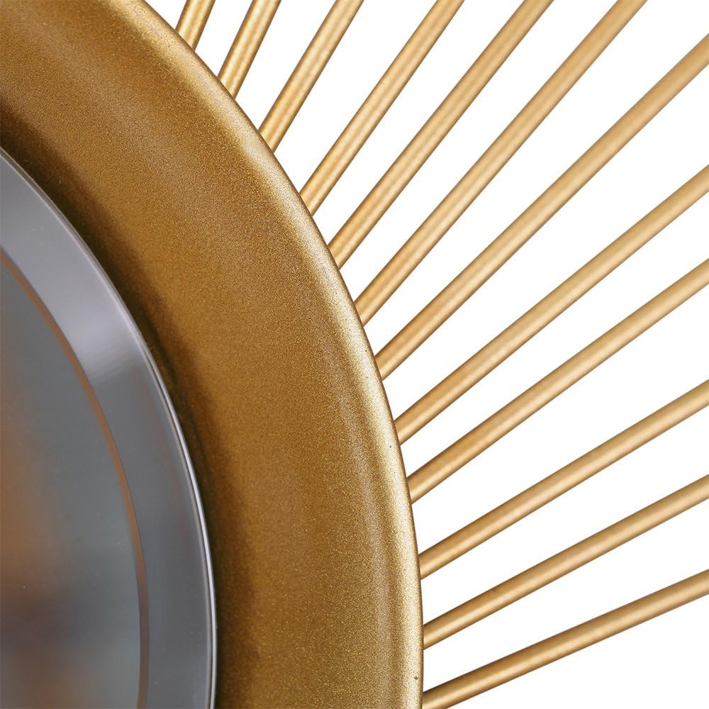 Sunburst Gold Mirrors 24.6" for Wall, Large Metal Decorative Entry Wall-Mounted Mirrors