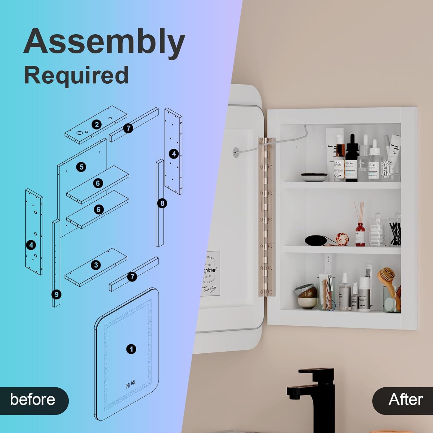 Recessed Medicine Cabinets for Bathroom Medicine Cabinet with Mirror