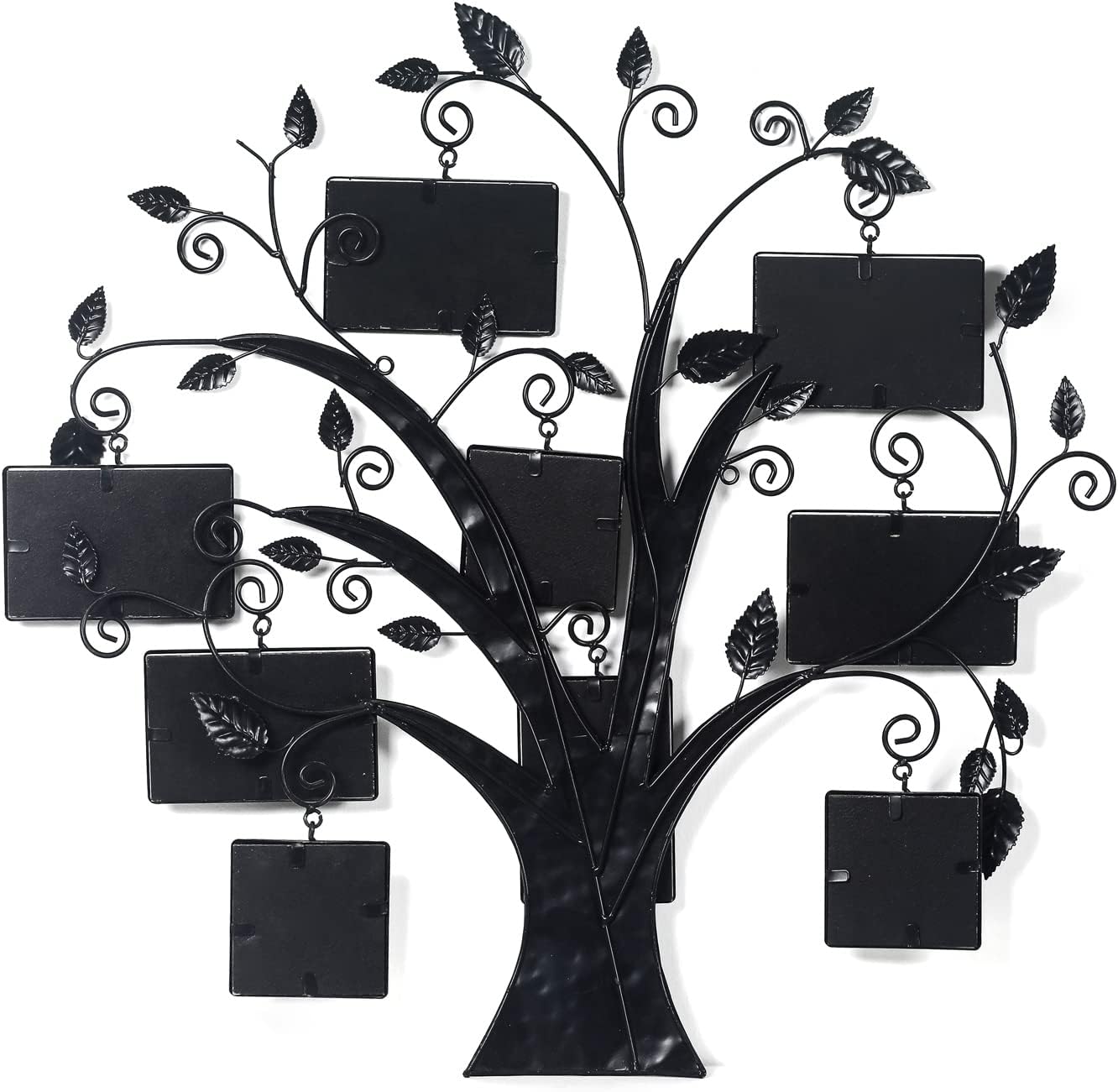 Decorative Metal Wall Hanging Collage Picture Frame with 9 Openings