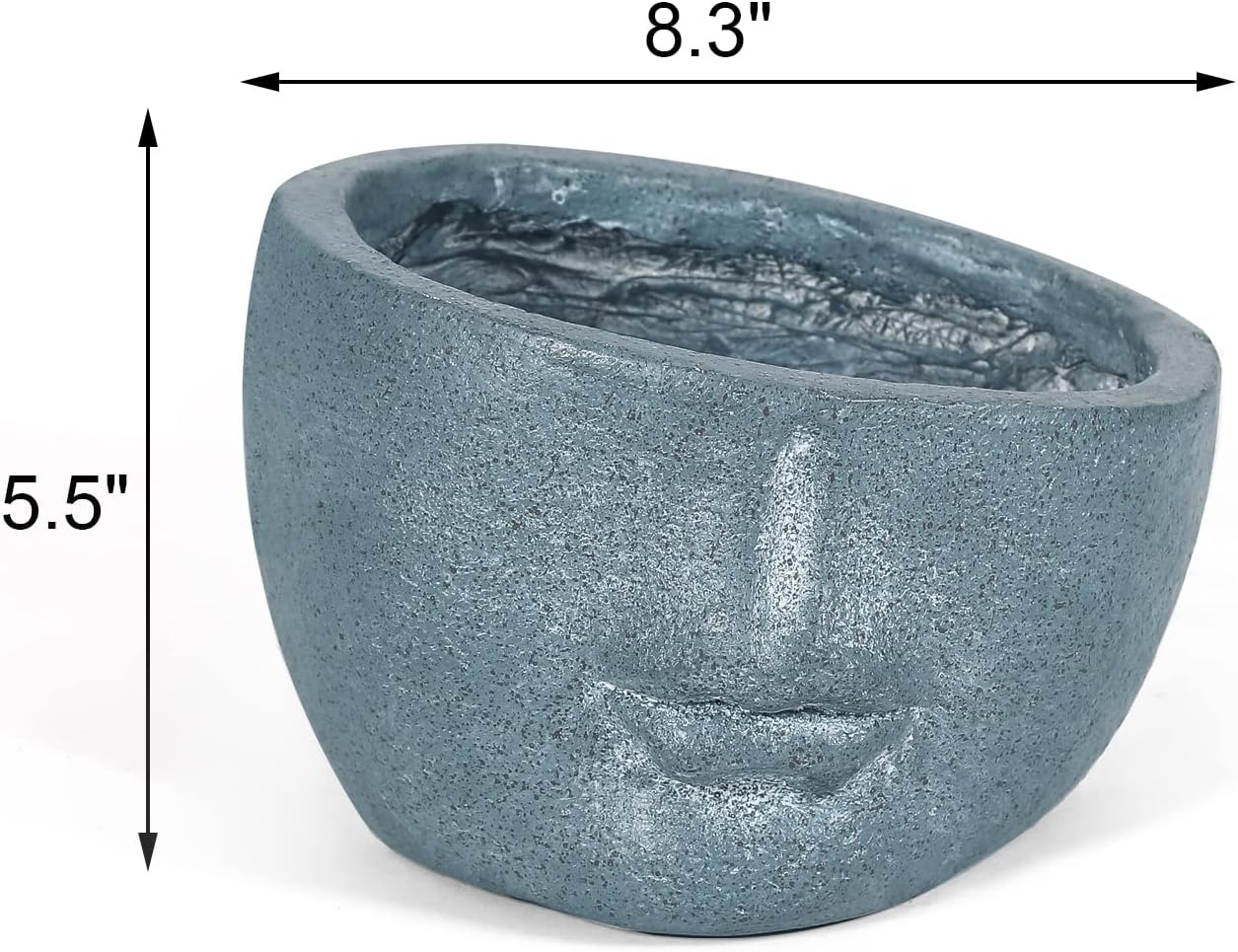 Abstract Face Head Planter,12 inch Face Flower Pot,Flower Plant Pots for Indoor Outdoor Plants