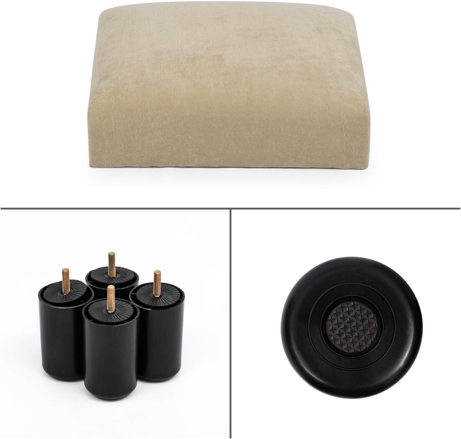 Small Footstool Geometric Art – Cuboid & Cylinder