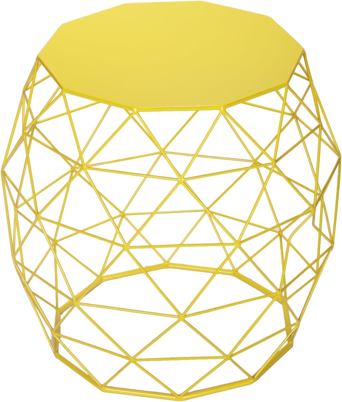 18-inch Home Garden Wire Round Metal Stool, Decorative Accent Display Plant Stand