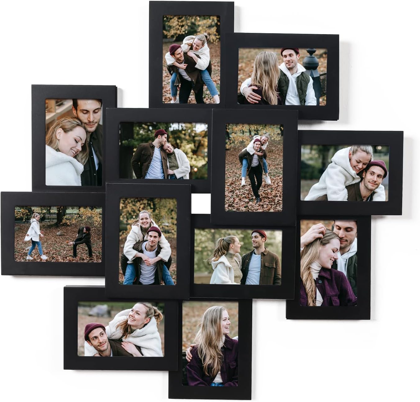Decorative Handcrafted Wood Wall Hanging Collage Picture Frame
