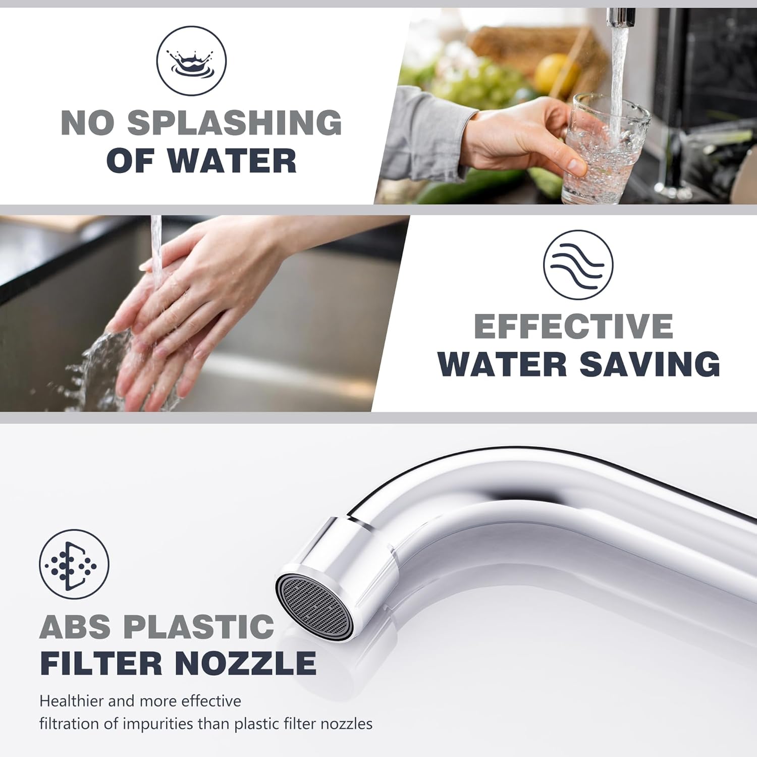 Wall Mount Commercial Sink Faucet with 12” Swivel Spout Polish Chrome Brass Utility Sink Faucet for Kitchen Laundry Restaurant Industrial Compartment Sink（Include 90 Degree Adapters）