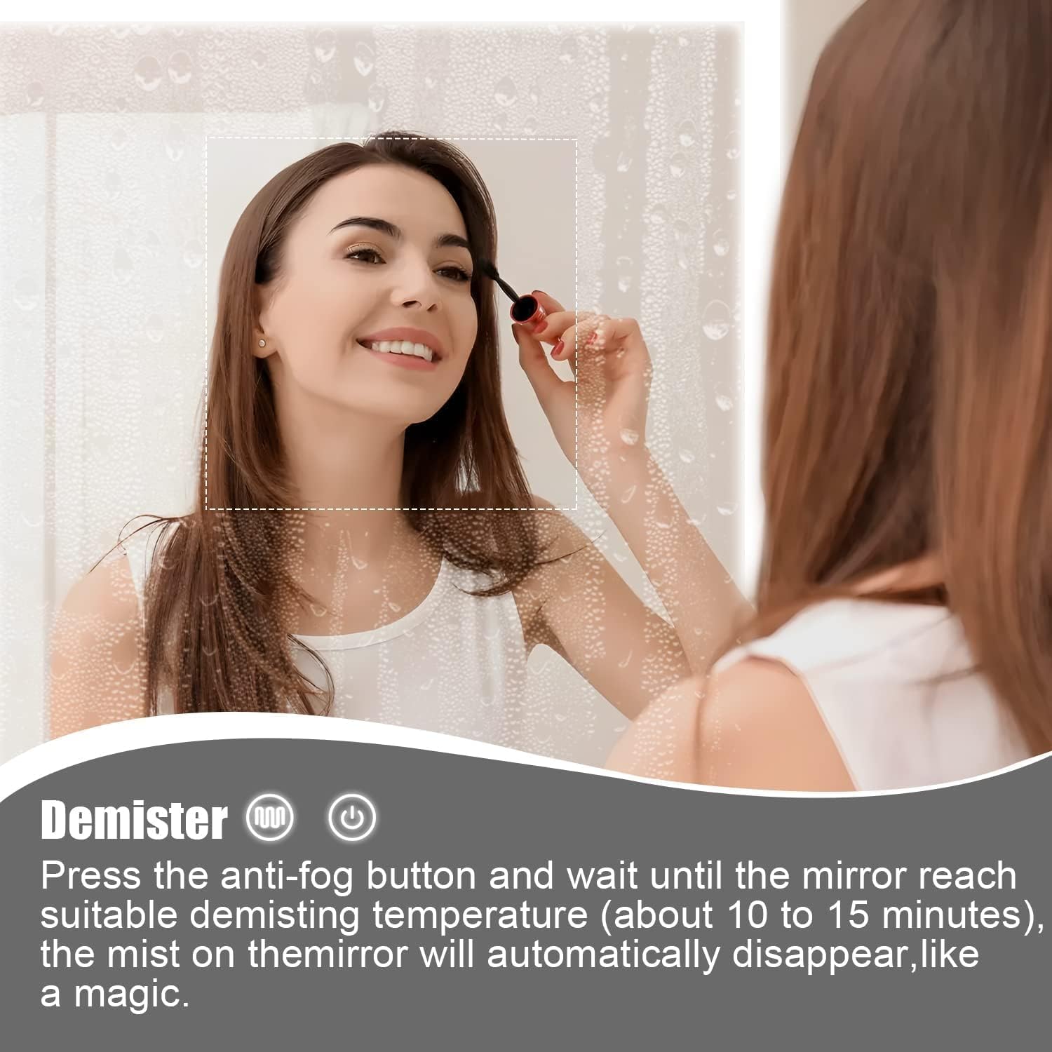 LED Medicine Cabinet,Bathroom Mirror Cabinet with Lights,20×28inch,Equip with Internal Light