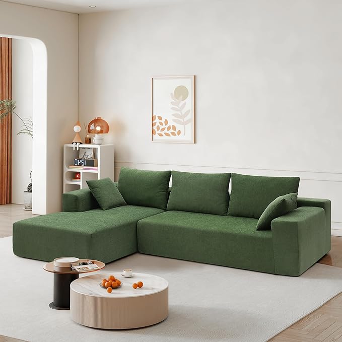 109" Modular Sofa Couch Convertible Sectional Sofa