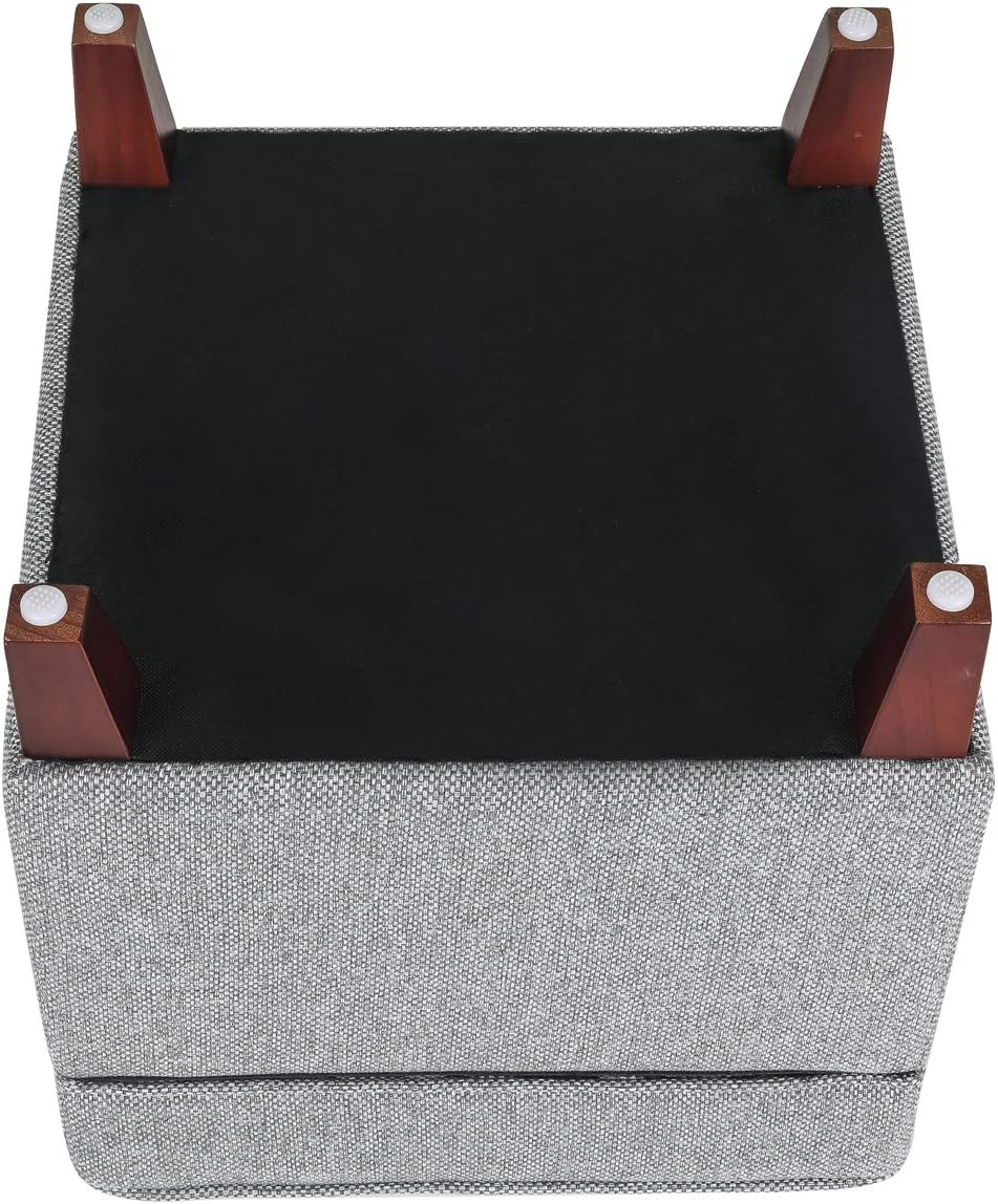 17’’ Square Ottoman with Storage- Small Storage Ottoman Foot Rest