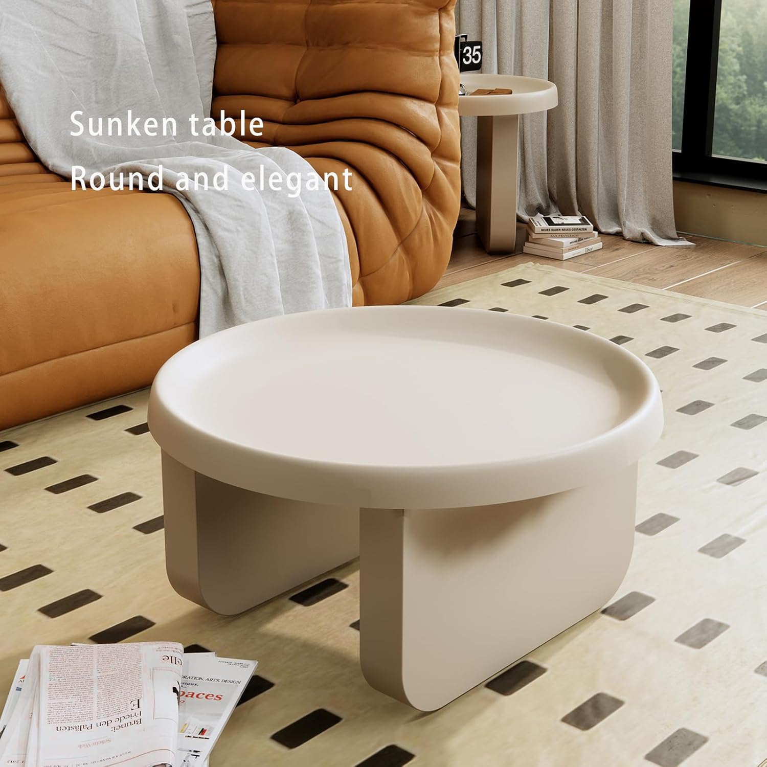 White Round Coffee Table, Modern Coffee Tables