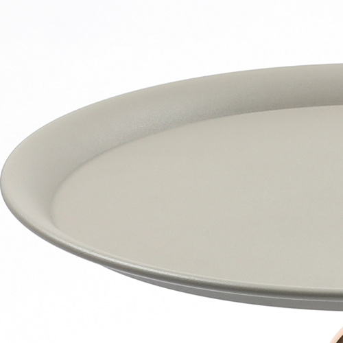 JPJPUU Mermaid Tail End Coffee Table Round Side Table, Modern Metal Pedestal Table, Minimalist Accent Table for Small Spaces