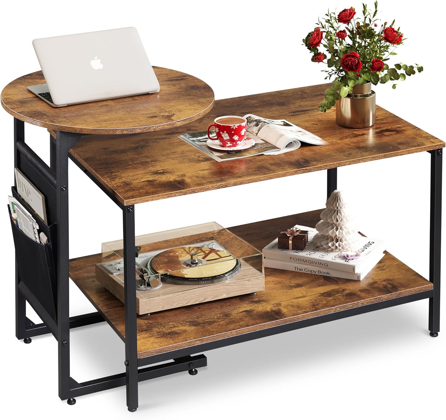 Coffee Table, 31.3" and 18.7" Small Coffee Tables for Living Room