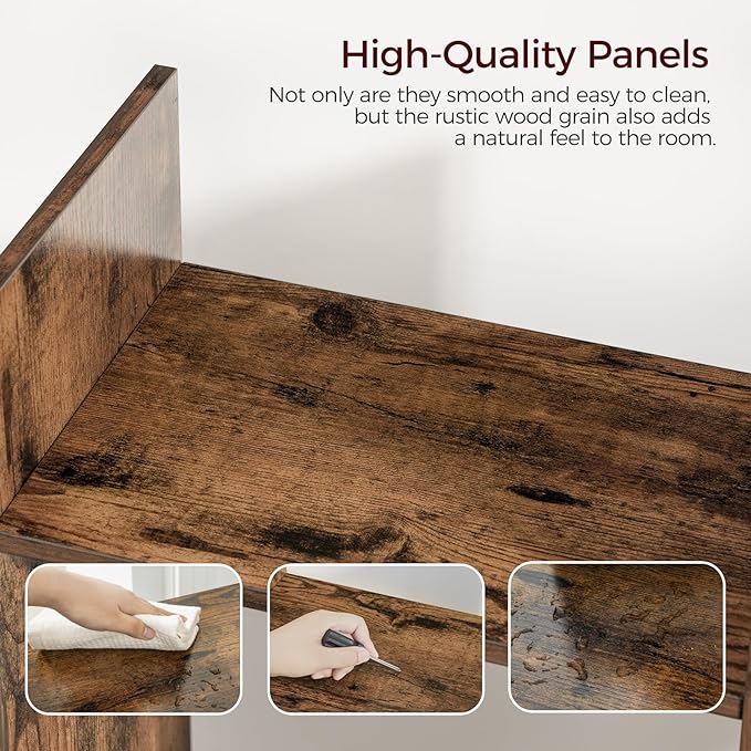 Bookcases and Bookshelves, 4-Tier Bookcase with 12 Shelves and 2 Drawers