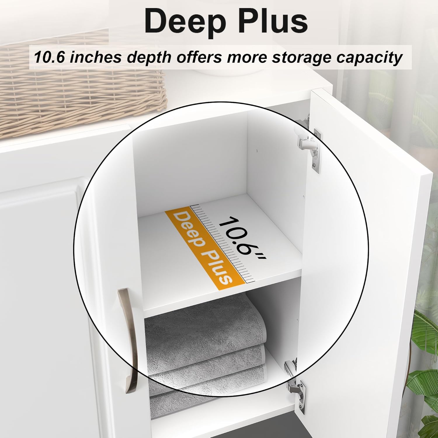 White Storage Cabinets, Bathroom Wall Cabinet Laundry Room Cupboard Over Toilet Space Storage Cabinet