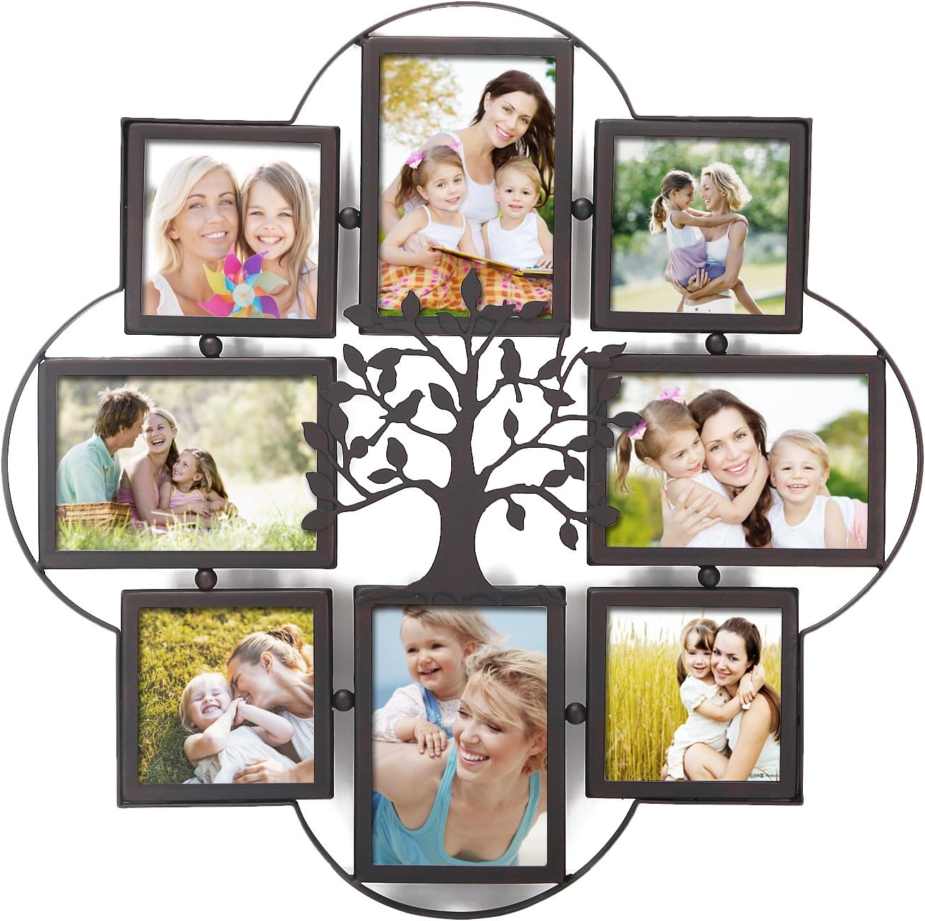 Opening Decorative Iron Metal Wall Hanging Collage Picture Photo Frame