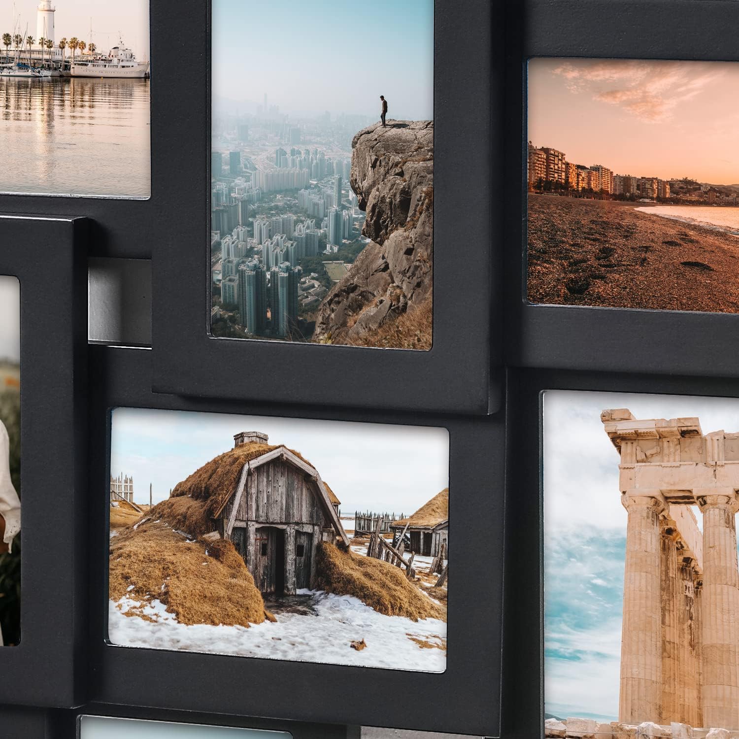 Decorative Handcrafted Wood Wall Hanging Collage Picture Frame