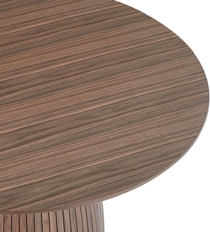 47.24" Round Dining Table, Modern Wood Kitchen Table