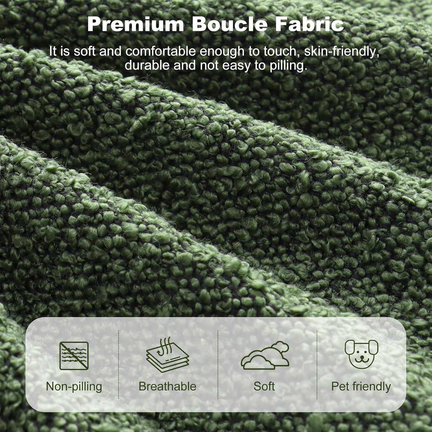 Green Accent Chair with Storage Ottoman, Upholstered Barrel Arm Chair with Footrest, Modern Living Room Side Chair for Bedroom/Office/Small Space