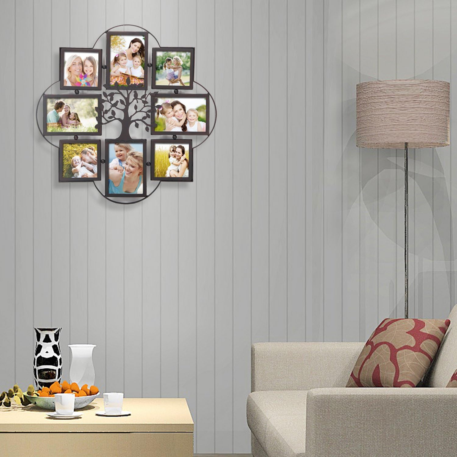 Opening Decorative Iron Metal Wall Hanging Collage Picture Photo Frame