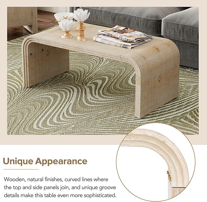 47.2'' Minimalist Coffee Table for Living Room