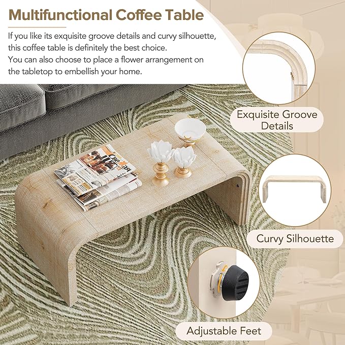 47.2'' Minimalist Coffee Table for Living Room