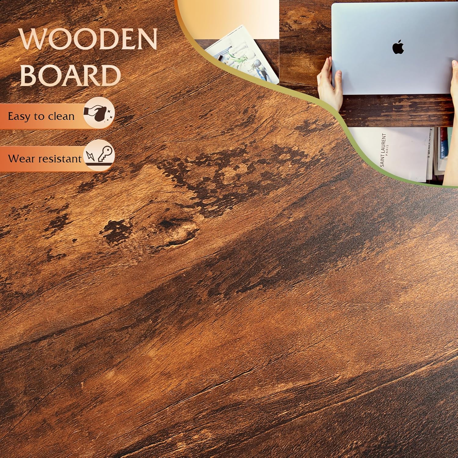 Wood Lift Top Coffee Table with Hidden Compartment and Adjustable Storage Shelf 19.69"D x 39.37"W x 16.93"H