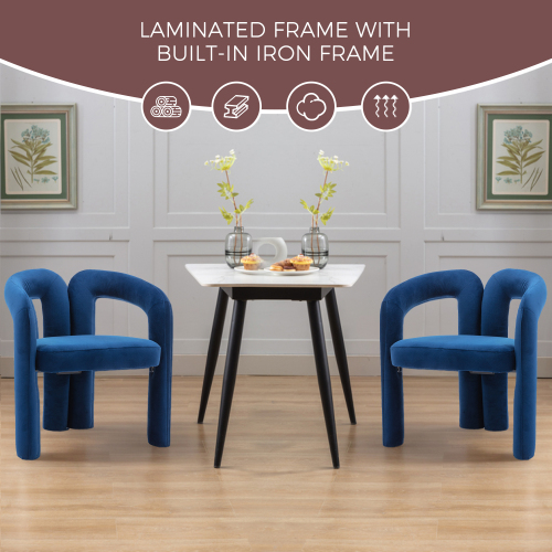 JPJPUU Contemporary Designed Velvet Fabric Upholstered Accent/Dining Chair /Barrel Side Chairs Kitchen Armchair