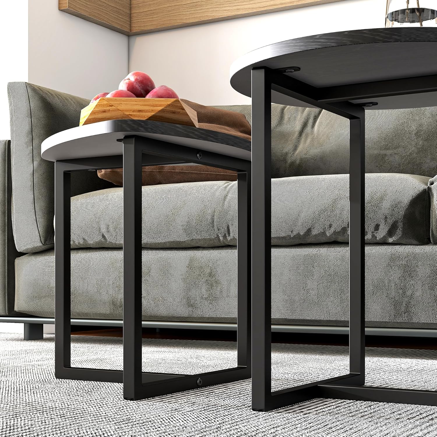 Coffee Table Side Tables End Tables Living Room Set of 2