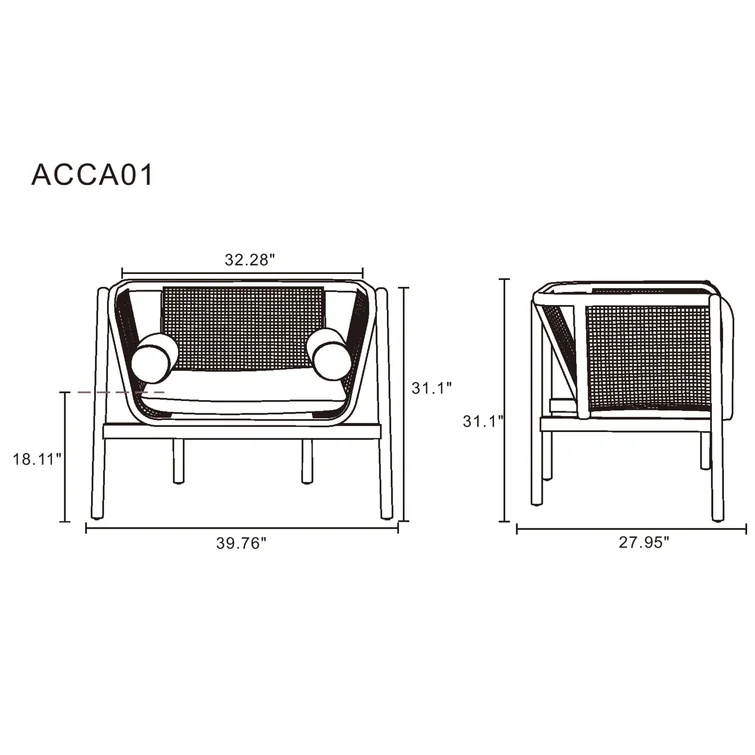 Upholstered Armchair (Set of 2)