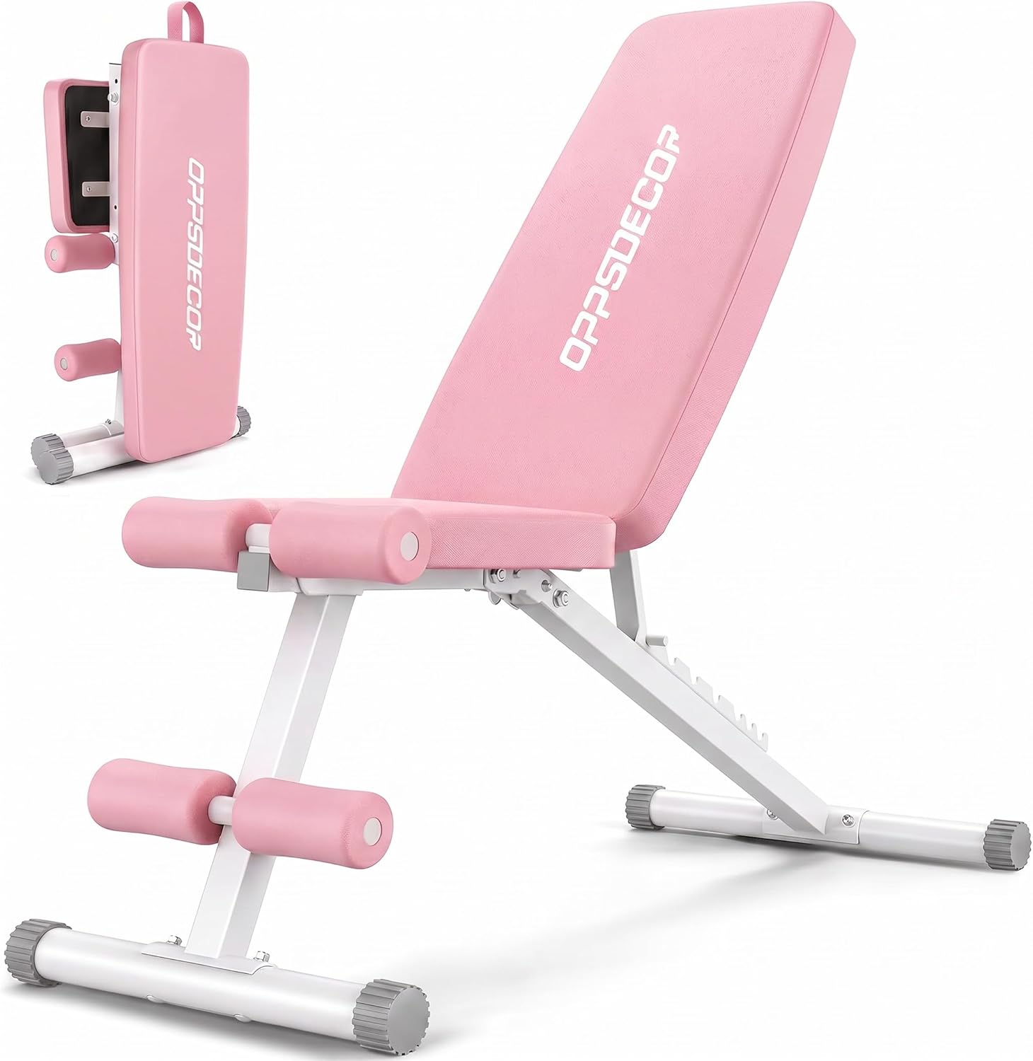 OPPSDECOR Weight Bench for Home Gym, ASTM-Certified 660LBS Fast Foldable Workout Bench for Home Gym