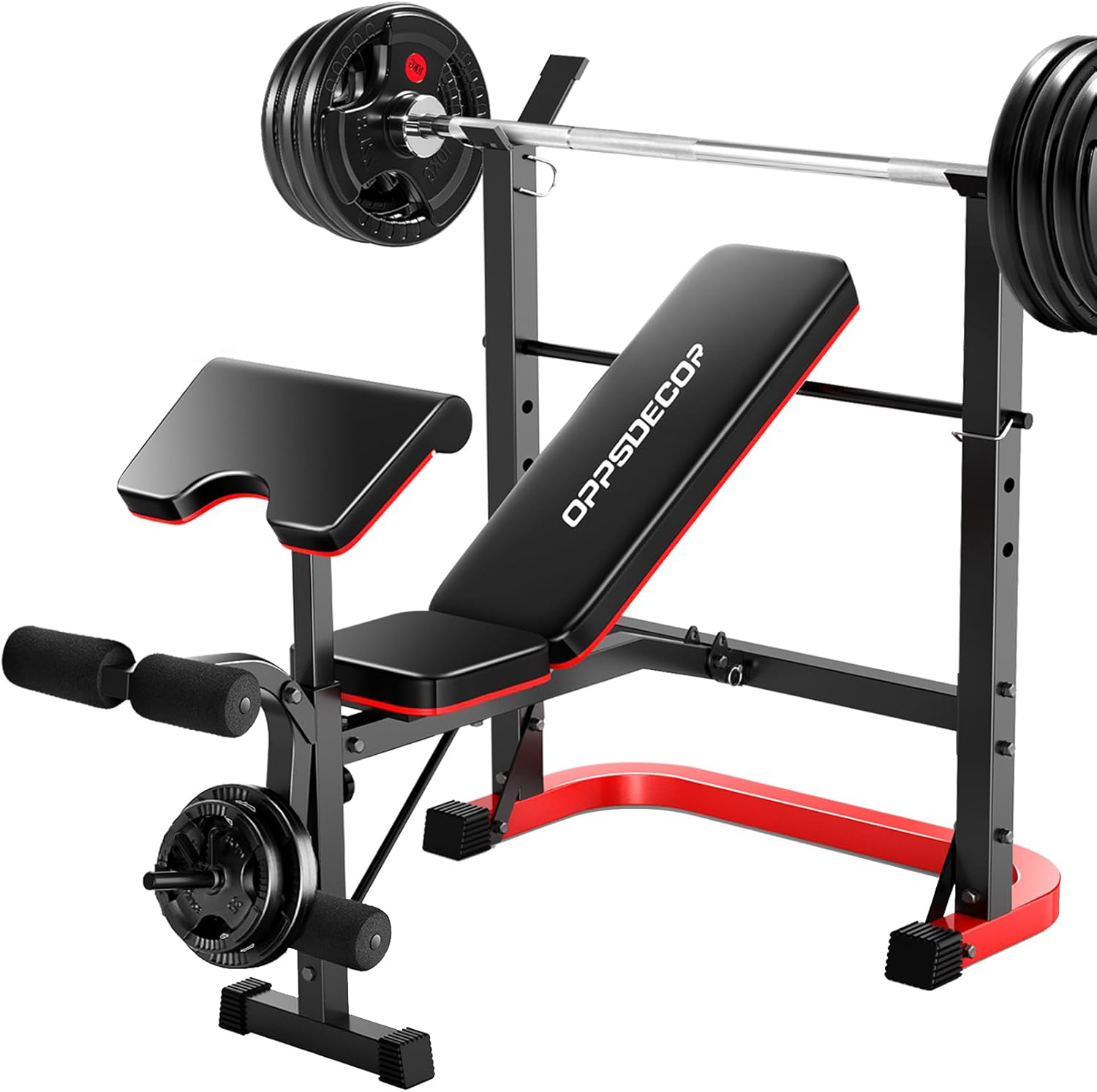 Standard Weight Bench Set with Leg Extension and Leg Curl
