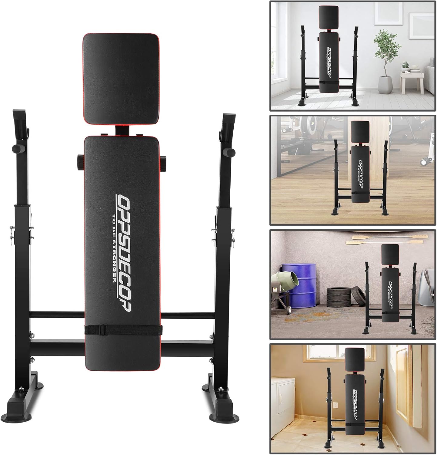 OPPSDECOR 600lbs 6 in 1 Weight Bench Set