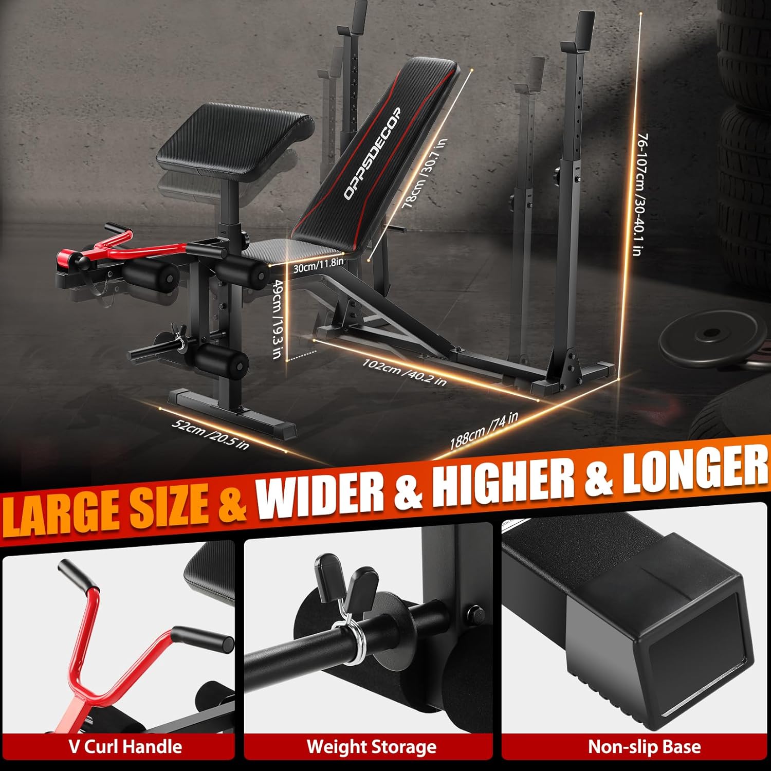 600lbs In Standard Weight Bench Set With Leg Extension And Leg